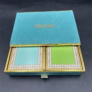 Vintage Tiffany & Co Playing Cards Set Double Deck Bridge Cards in Original Tiff